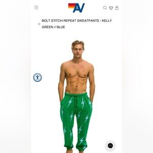 Aviator Nation Bolt Stitch repeat sweatpants